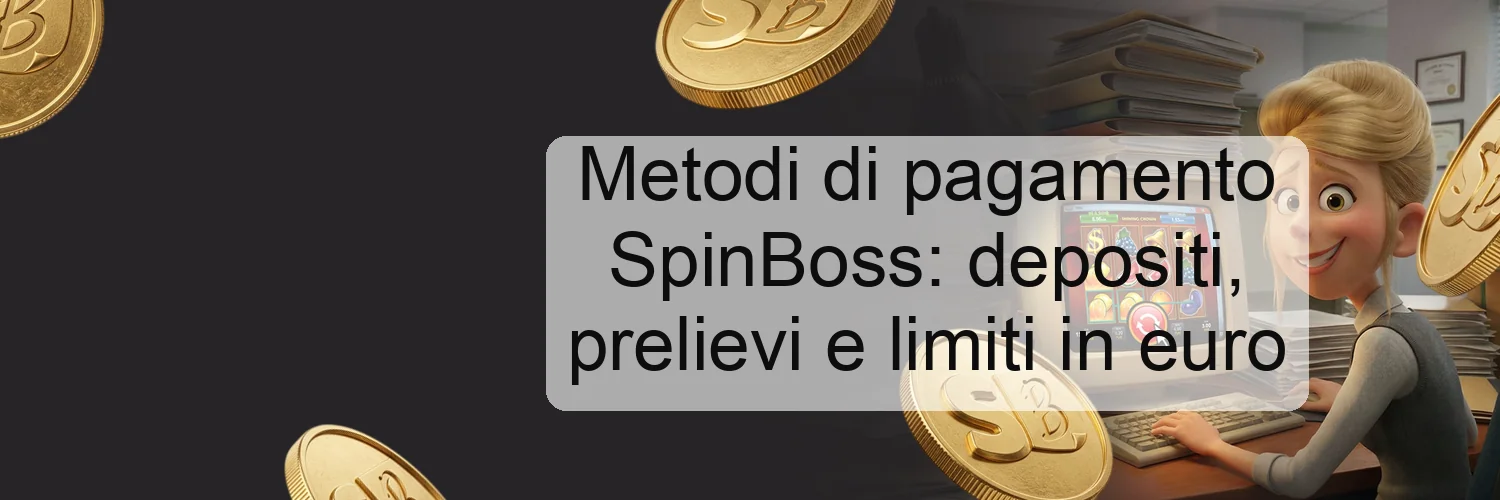 Metodi di pagamento SpinBoss: depositi, prelievi e limiti in euro Metodi di pagamento SpinBoss: depositi, prelievi e limiti in euro