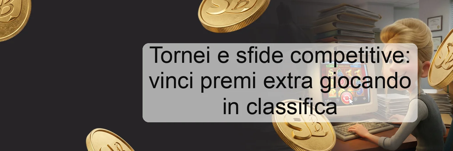 Tornei e sfide competitive: vinci premi extra giocando in classifica Tornei e sfide competitive: vinci premi extra giocando in classifica